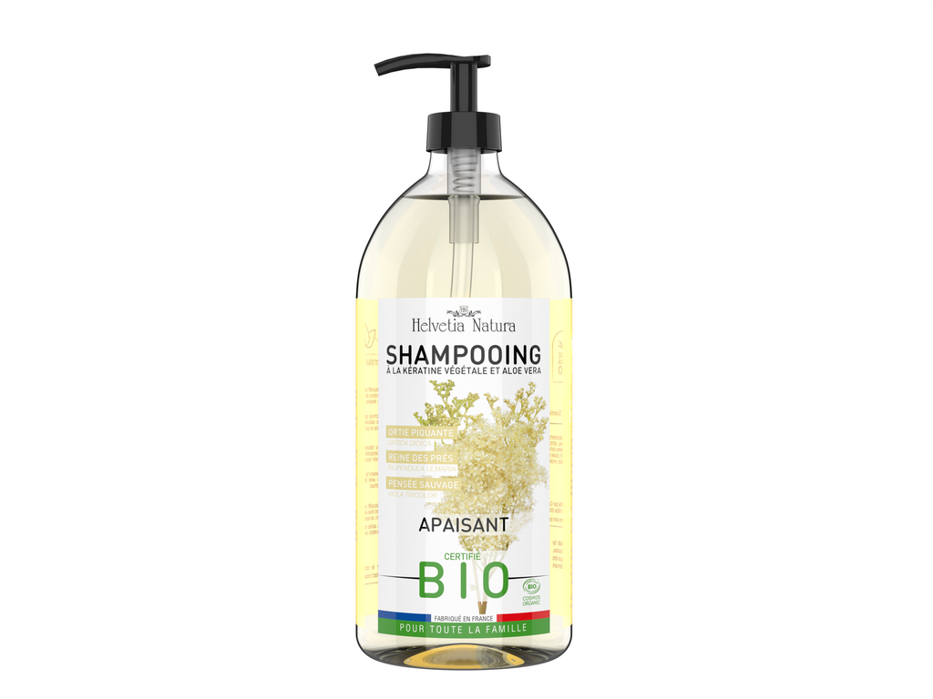 Helvetia Natura® Shampooing Phyto APAISANT 1L - COSMOS ORGANIC